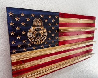 Army Chaplain Challenge Coin Flag – Military Coin Holder Display, Pro Deo Et Patria, Army Chaplain Gift, Veteran Gift, Retirement Gift