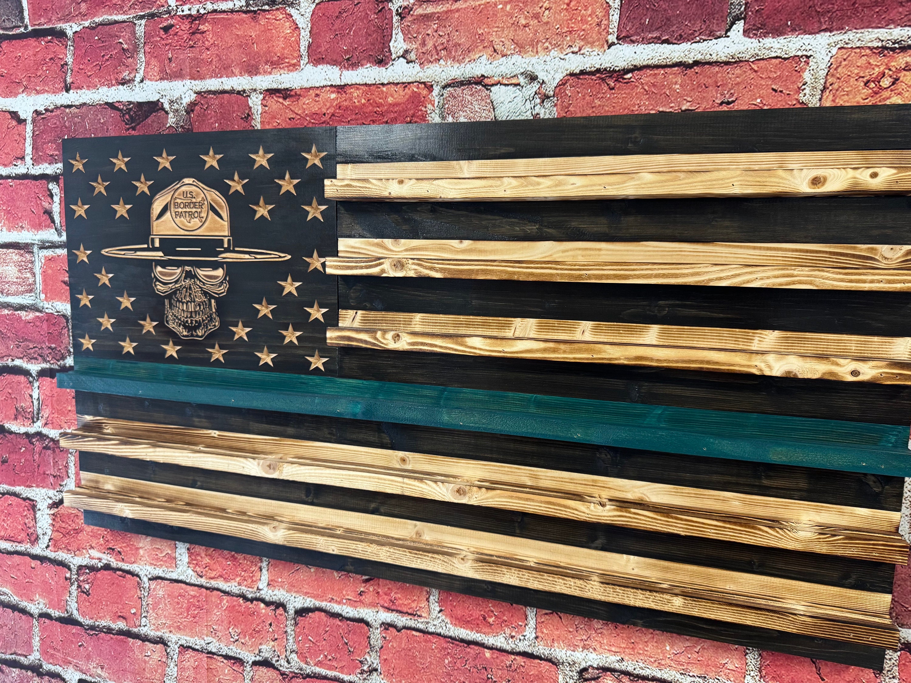Border Patrol Challenge Coin Holder Flag, USBP Coin Display, Border ...