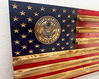 Army Challenge Coin Holder, Army Coin Display Flag, Military Coin Holder, Army Veteran Gift, Retirement Gift, Coin Rack