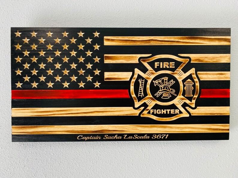One Ass To Risk - Thin Red Line Firefighter 3 Inch Hook & Loop Patch