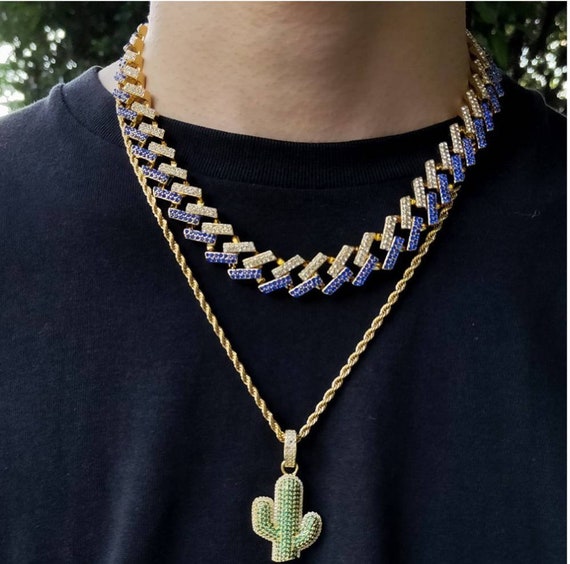 Cuban Link Chain Iced Out Necklace 