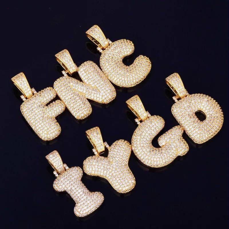 Silver Letter Chain Necklace for Men Iced Out Initial Pendant Etsy