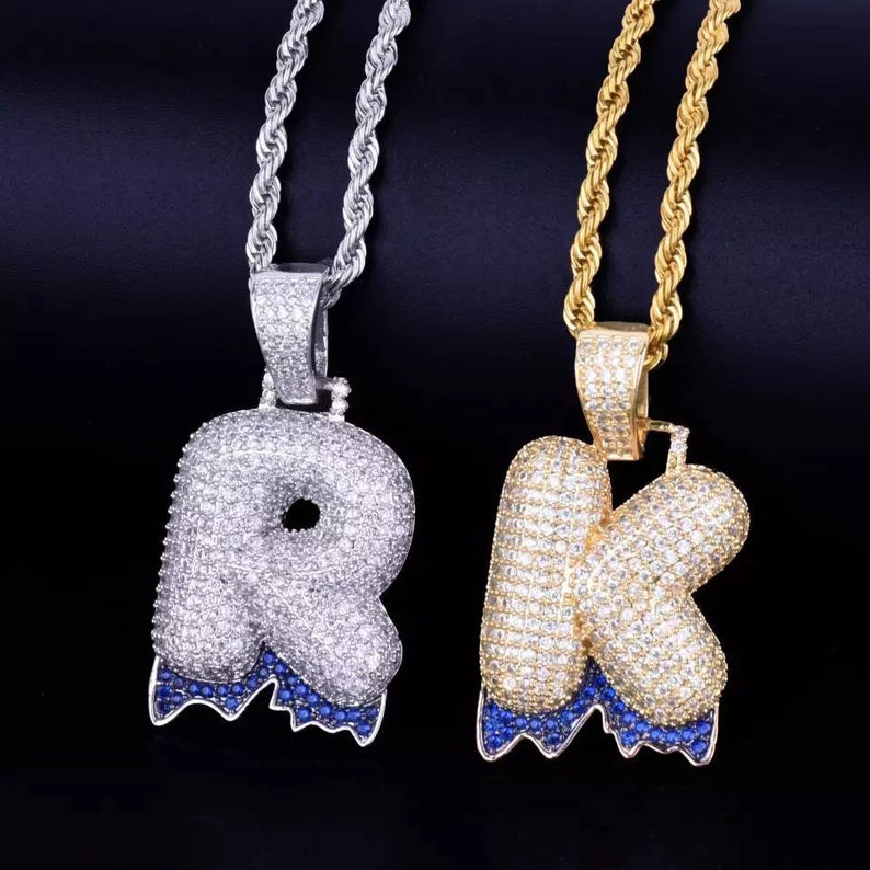 Dripping letter pendant Clearance