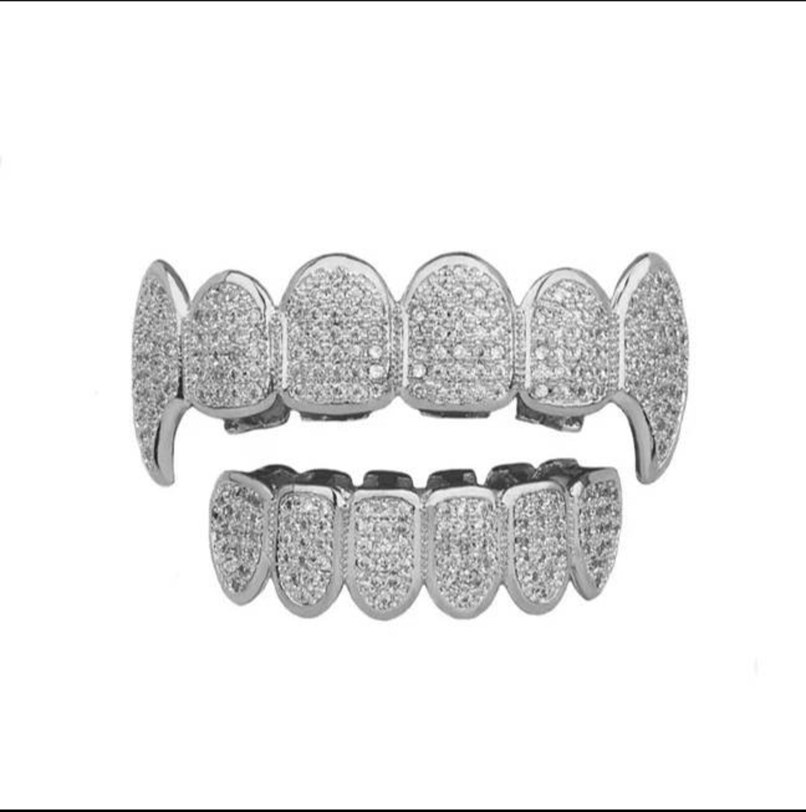 Iced Out Diamond Teeth Grillz for Men Women Hip Hop Grills Etsy