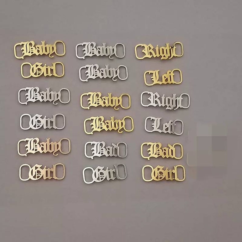 Customized Name Shoelace Buckle,Personalized Shoe Clips Shoe Buckles,Stainless Steel Brand Shoe Jewelry Shoelace Charm,Shoe Accessories Gift