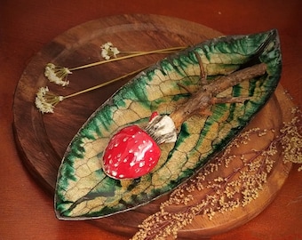 Set of ceramic dishes FOREST in two variants.