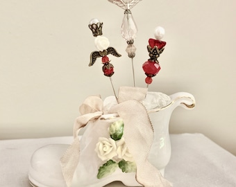 Shabby Chic Stickpin Cojín