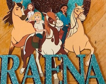 Spirit Riding Free Cake Topper Etsy