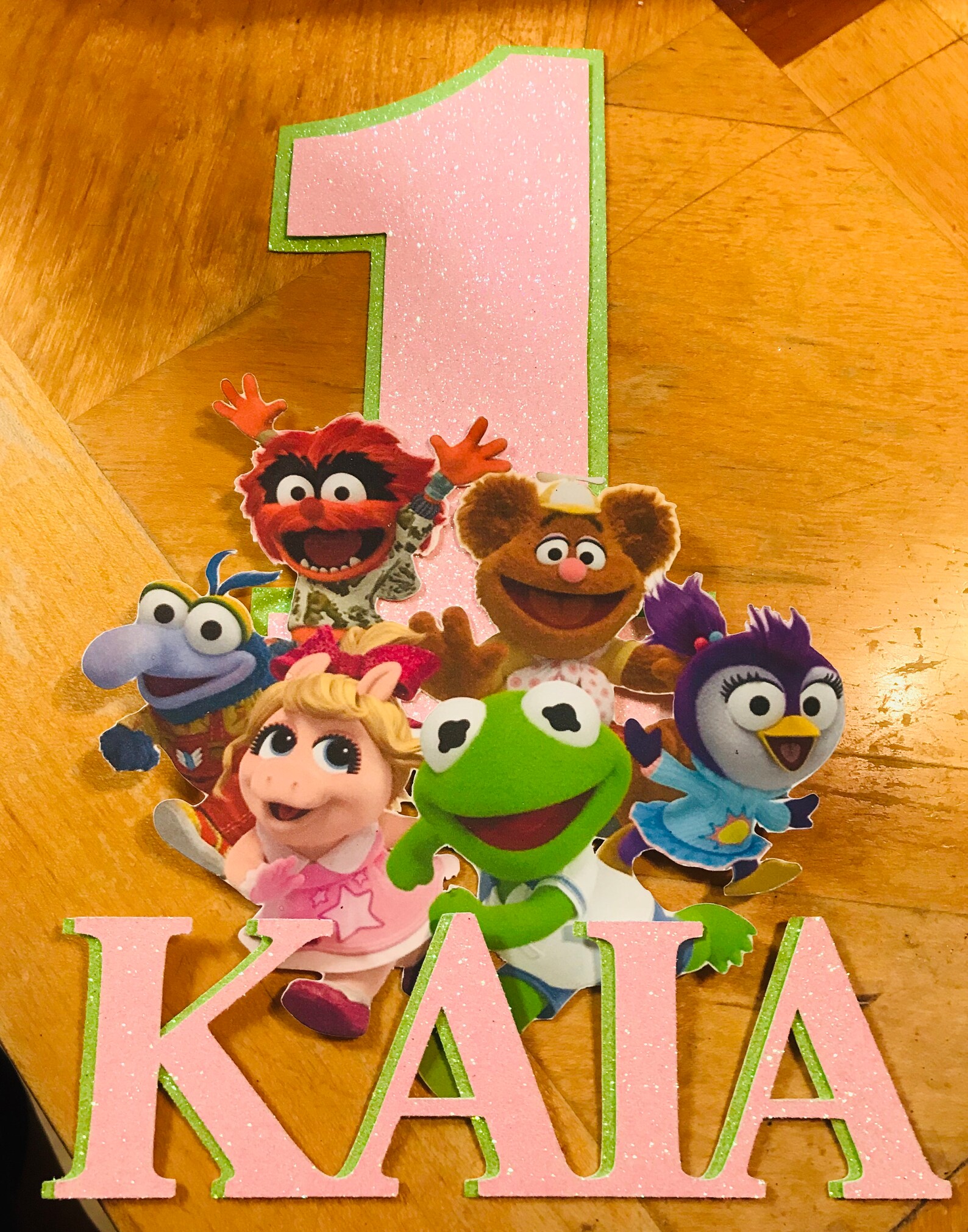 Muppet Babies Personalized Cake Topper Etsy