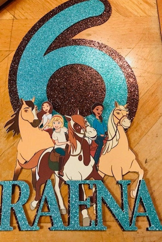 Spirit Riding Free Lucky Pru Abigail Personalized Cake Topper Etsy Spirit Riding Free Lucky Pru Abigail Personalized Cake Topper Etsy