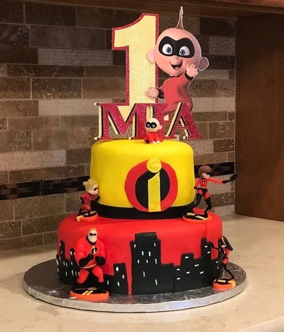Incredibles/Jack Jack personalized Cake Topper - Etsy España