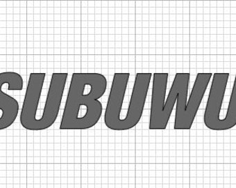 Subuwu Car Decal - Etsy