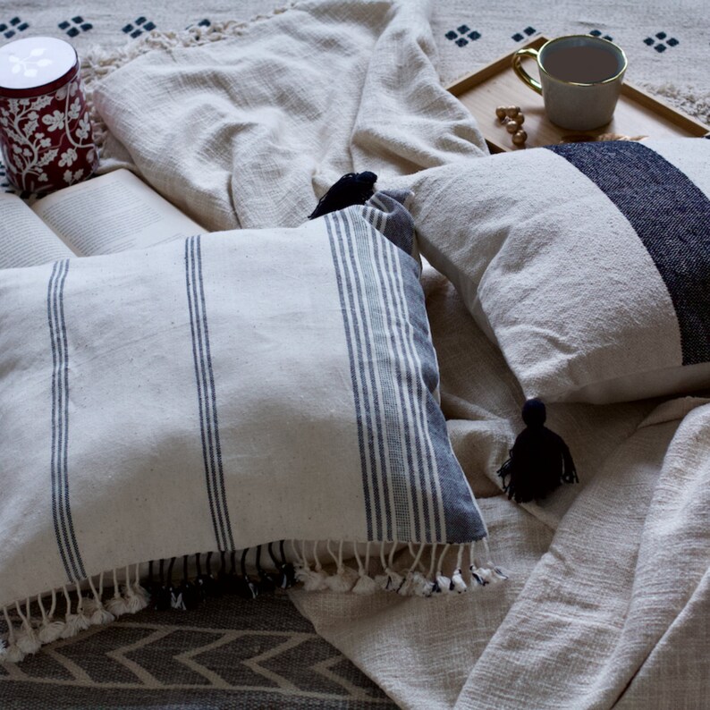 Boho Chic Sofa/couch/ Bed Throw Weighted Heavy Throw Blanket Etsy