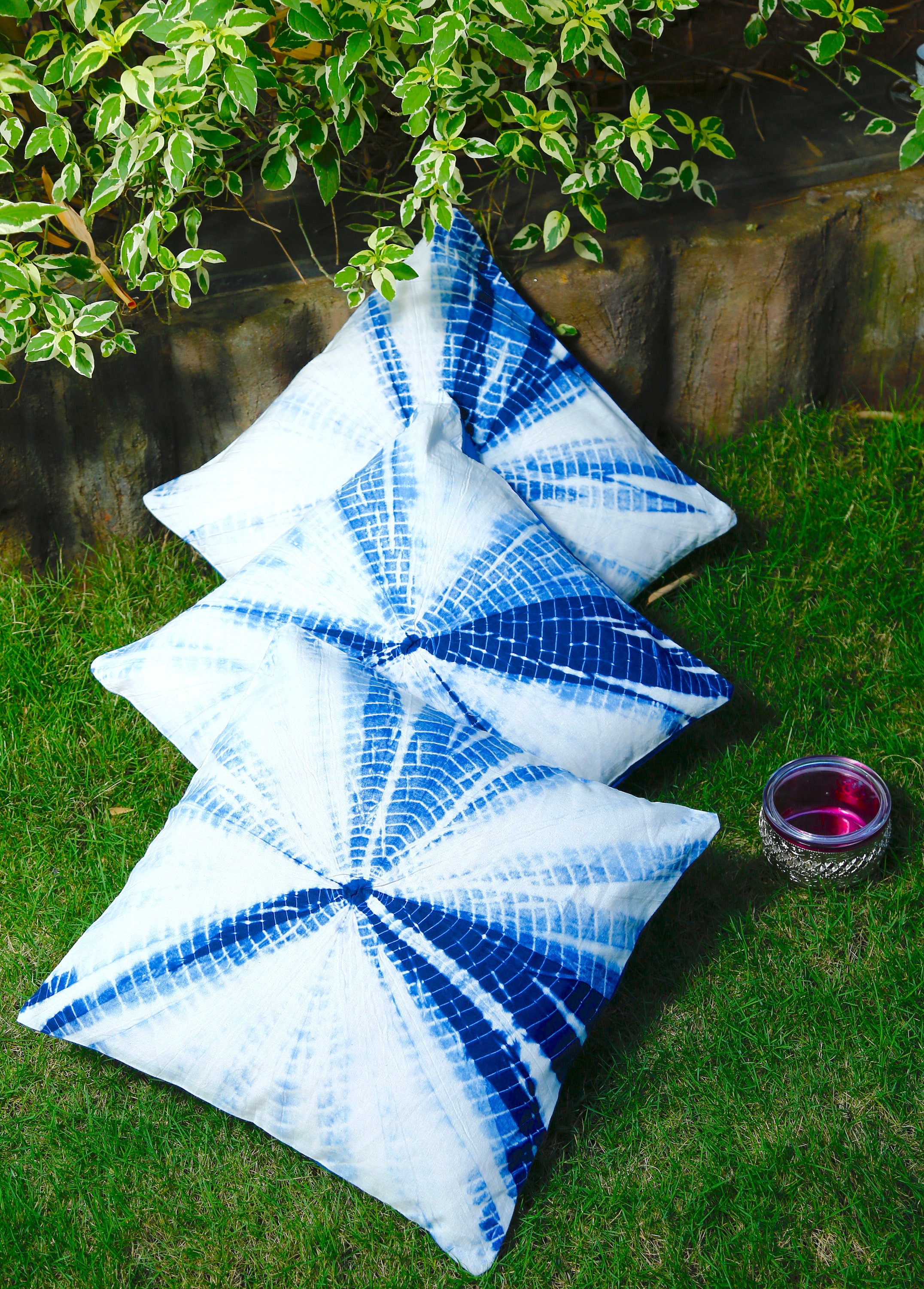 Indigo Blue Tie Dye Cushion Covers Handmade Natural Cotton Etsy Australia