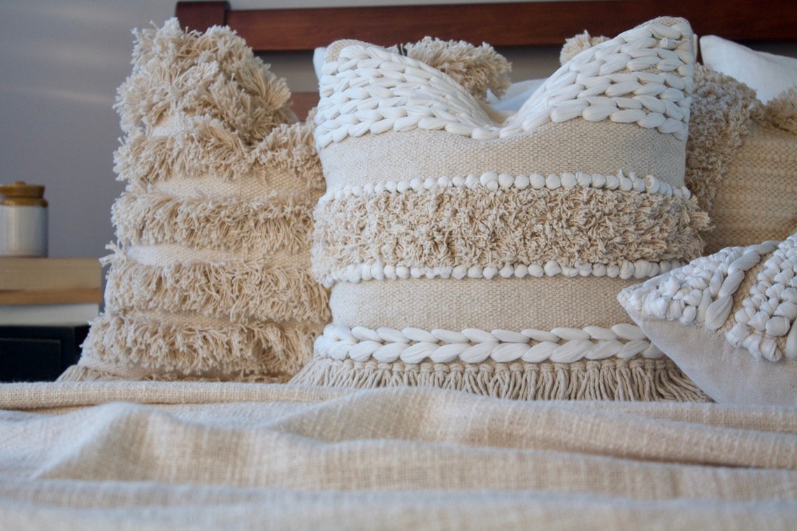 Boho Chic Sofa/couch/ Bed Throw Weighted Heavy Throw Blanket Etsy