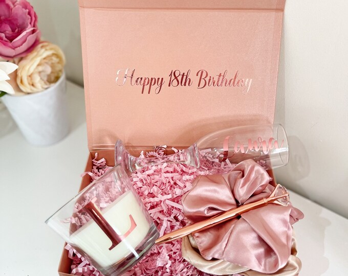 Pre Filled Gift Box, Birthday Gift Box, Personalised Gift Box, Rose