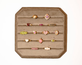 Fallow Velvet Rings Display