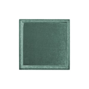 Sage Green Square Velvet Display zdjęcie 1