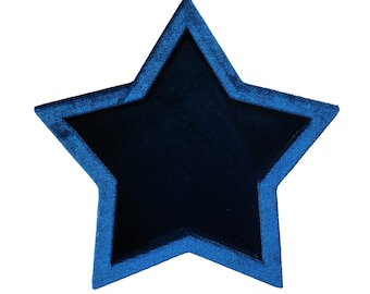 Dunkelblaues Stern-Samt-Display