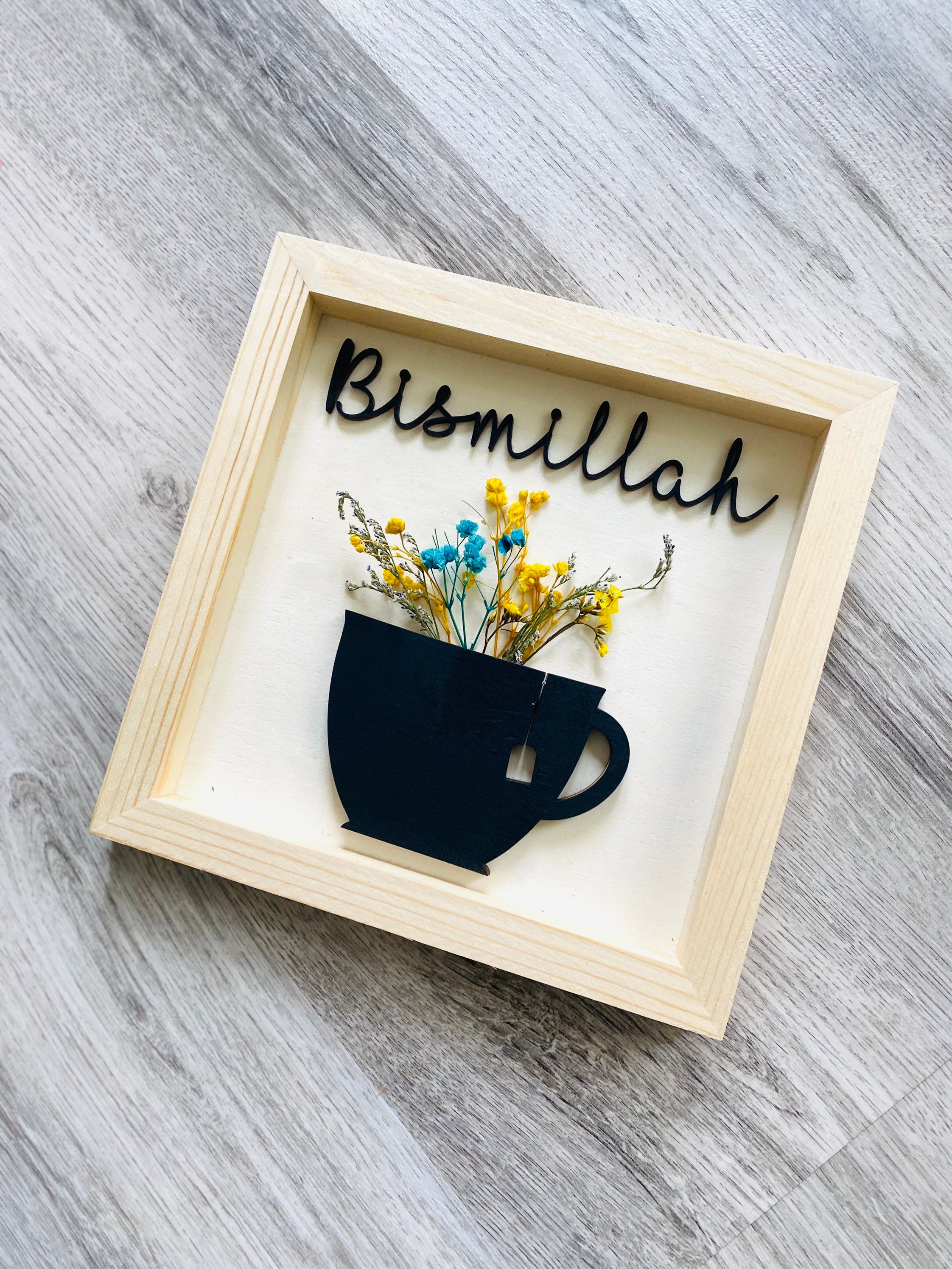 Bismillah Wood Sign, Chai Tea Sign, Islamic Gift, for Chai Lovers, Gift