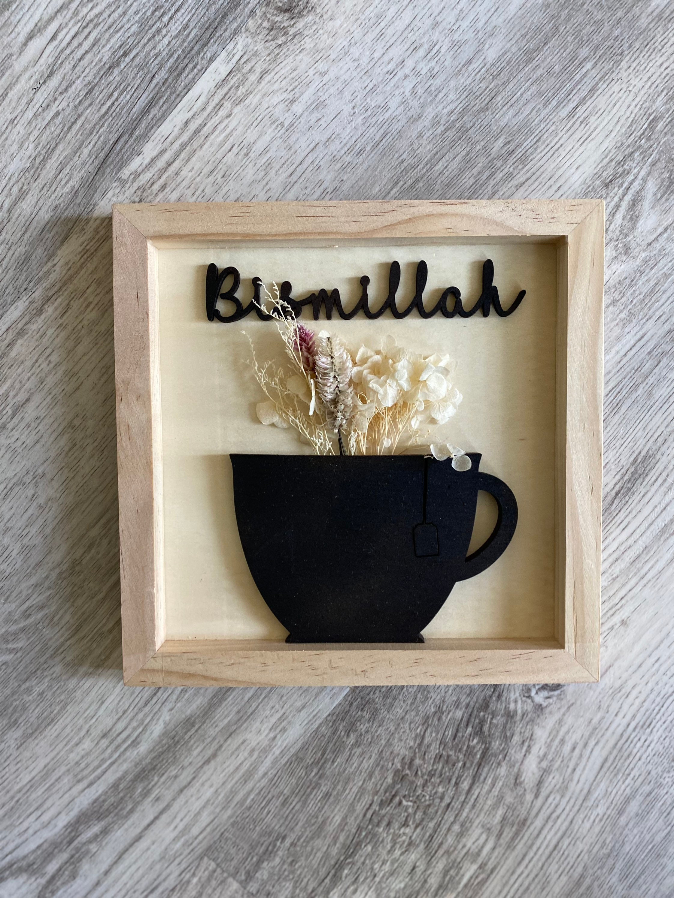 Bismillah Wood Sign, Chai Tea Sign, Islamic Gift, for Chai Lovers, Gift