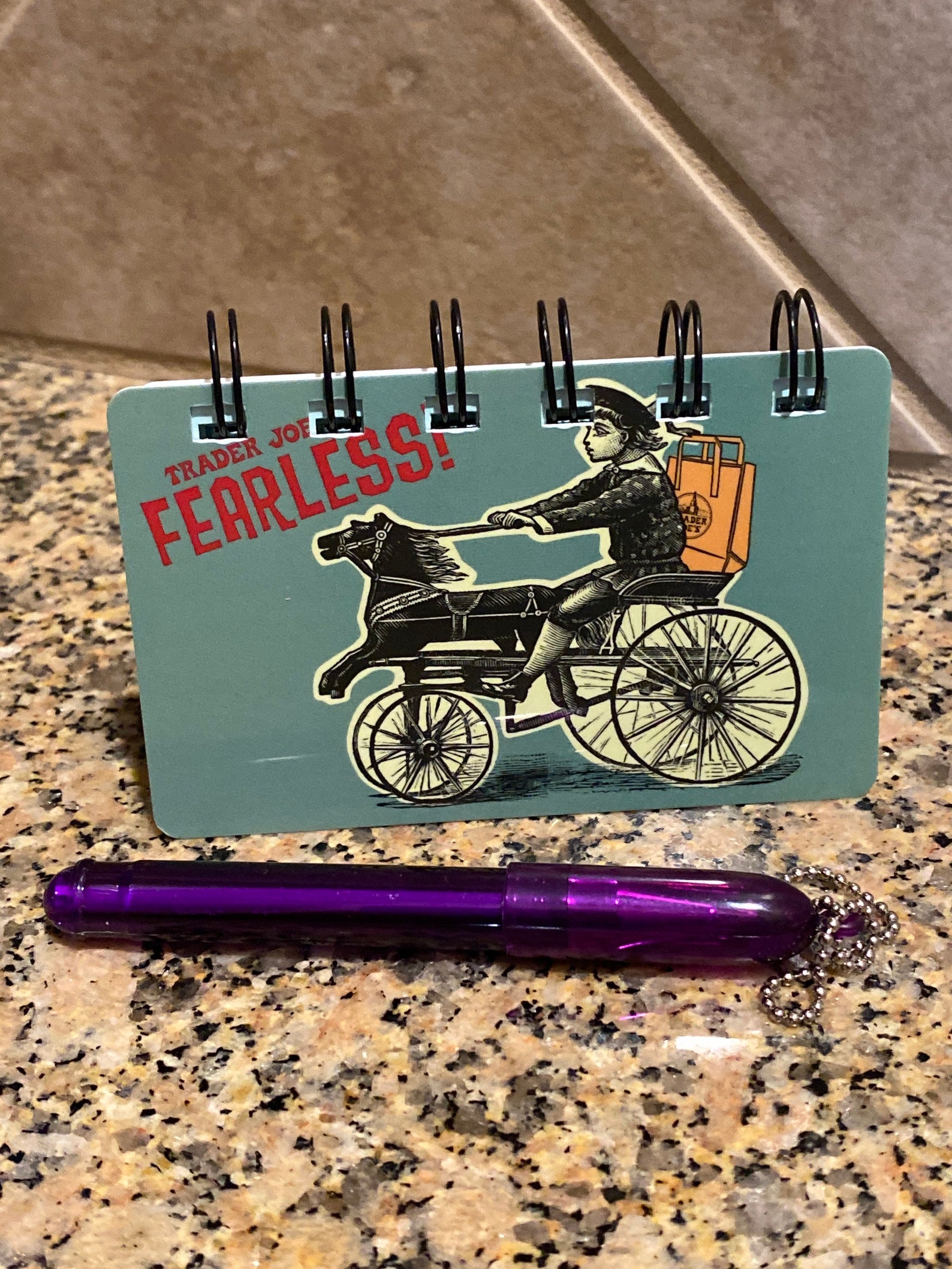Trader Joes inspired recycled repurposed gift card notepad ...