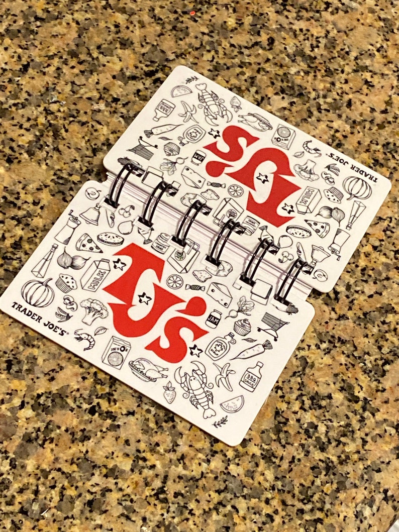 Trader Joes recycled gift card notepad with pen | Etsy
