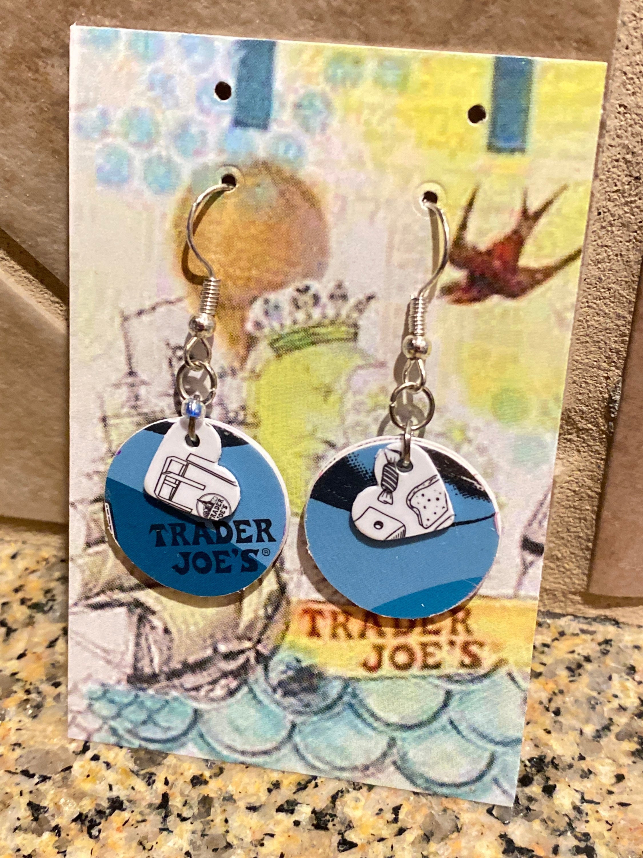 Repurposed Grocery Store Gift Card Earrings - Etsy Ireland