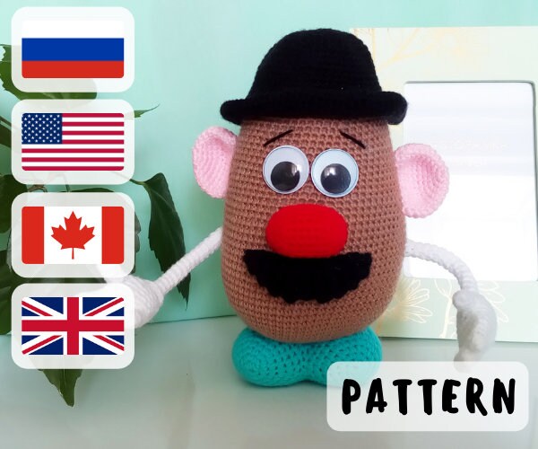 Toy Story Potato Mr Potato Head Toy Story Free Baby Knitting Etsy