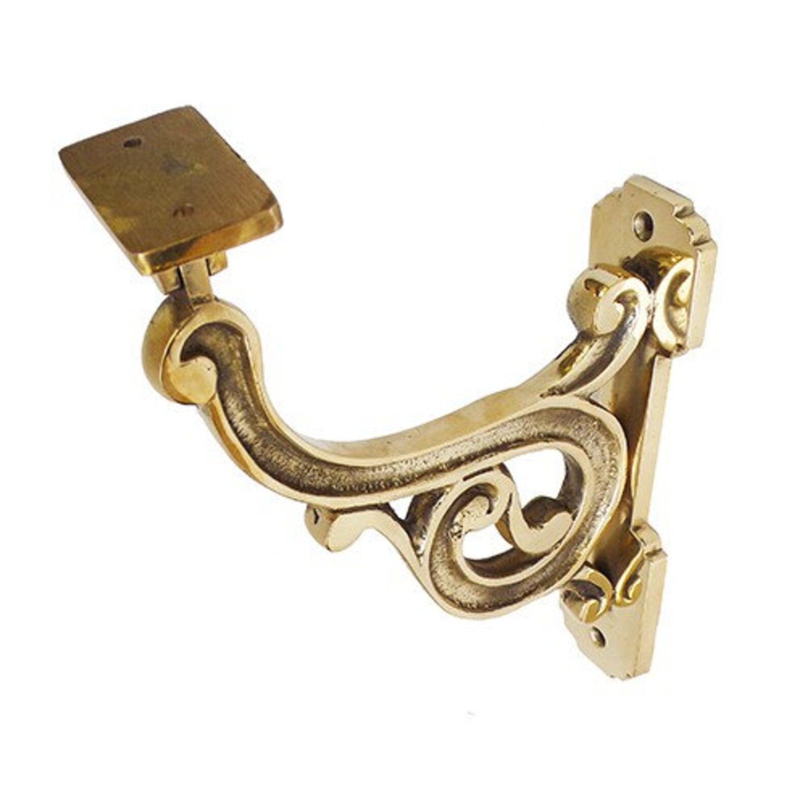 7 Stair Rail Bracket Antique Polished Brass Finishing Etsy