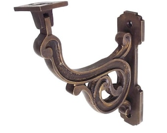 7" Stair Rail Bracket Antique Victorian Hand Rail Bracket Adjustable