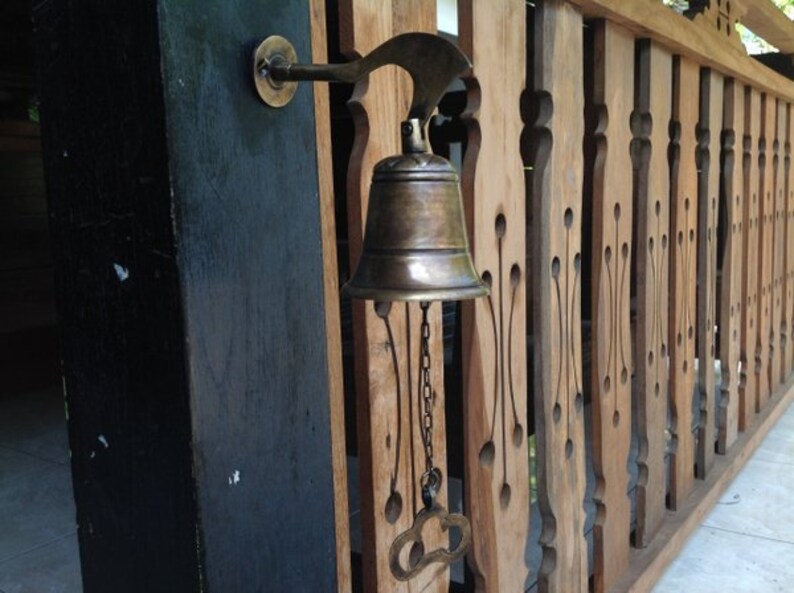 Solid Brass Vintage Fine Door Bell Front Door Bell Door Etsy