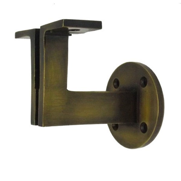 2-3/4" Antique Brass Stair Bracket - Twin Linear