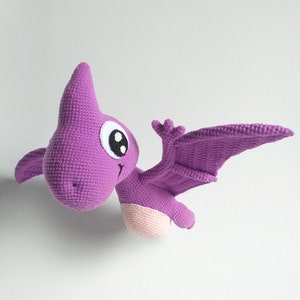 Baby Pterodactyl Amigurumi PDF Pattern Dinosaur Crochet Pattern Amigurumi