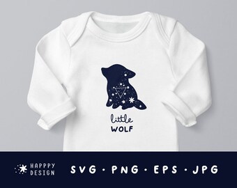 Download Baby Wolf Svg Dxf Etsy PSD Mockup Templates
