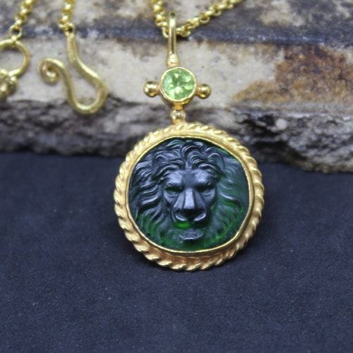 Winged Lion of Venice Pendant Necklace 