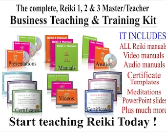 REIKI Business Kit - For - Reiki Level 1, 2 and 3 Master/Teacher - Professionally designed