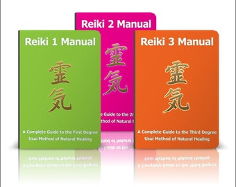 ALL Reiki Level 1, 2 and 3 Master/Teacher Manuals - Professionally designed and in English