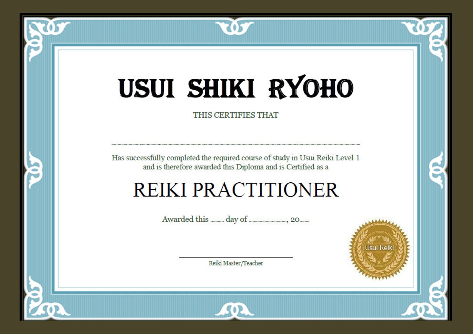 two-usui-reiki-level-1-printable-certificate-templates-etsy