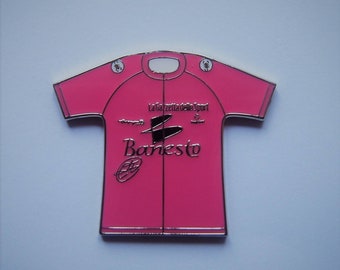 Banesto Maglia Rosa Classic Cycling Jersey Pin Badge Miguel Indurain