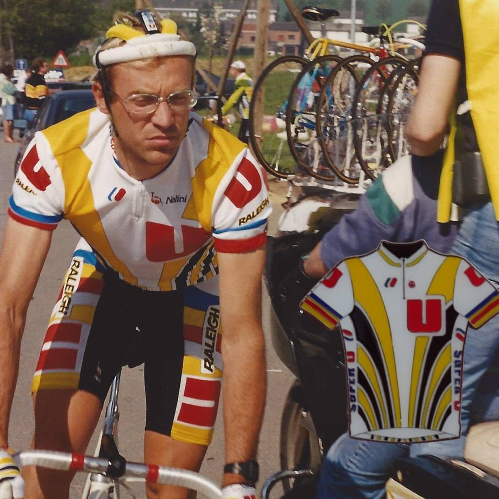 Maillot cycliste Système U Model sport FIGNON Laurent Jersey
