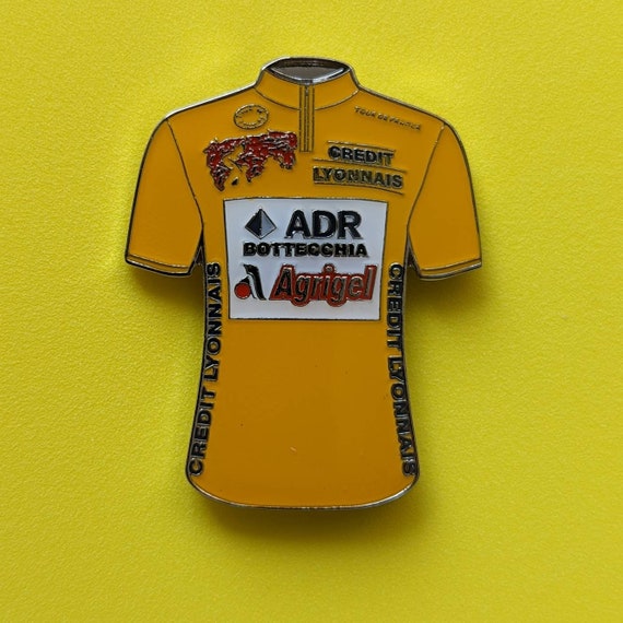 ADR Bottecchia Classic Cycling Jersey Pin Badge TdF Greg LeMond