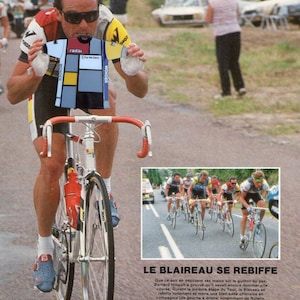 La Vie Claire klassisk cykeltröja med nål Greg LeMond Bernard Hinault