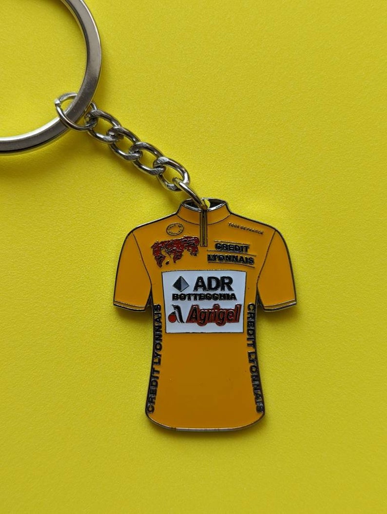 ADR Bottecchia Classic Cycling Jersey Keyring TdF Greg LeMond image 1