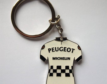 Peugeot Michelin BP Classic Cycling Jersey Keyring Tom Simpson