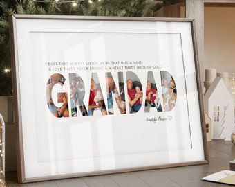 GRANDAD Birthday Christmas Gift or Present for special occasion, personalised using your photo. GRANDPA gramps  GRANDPARENT