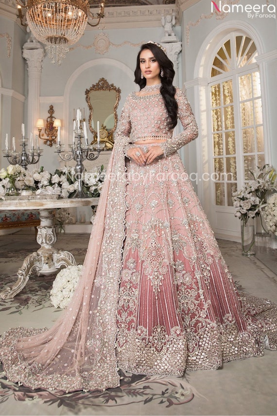 Light Pink Bridal Lehenga Premium 