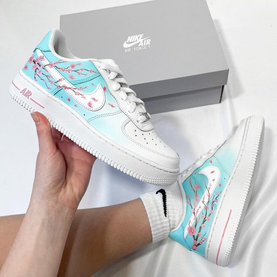 Mint Cherry Blossom Nike Air Force 1 