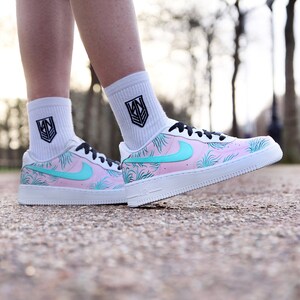 Miami Vice Nike Air Force 1 Etsy