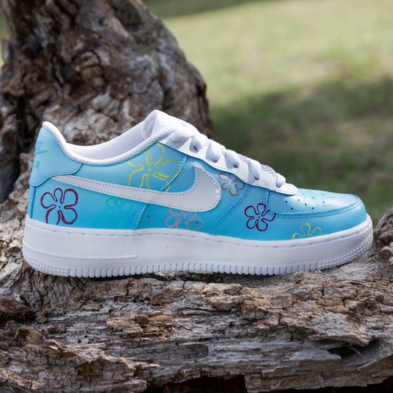 Spongebob Bottom Nike Air Force 1 Sneakers - Etsy